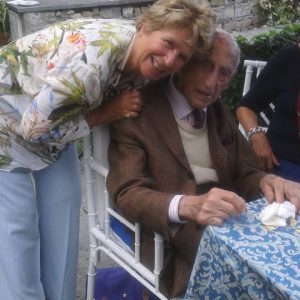 Alessandra Lancellotti psicologa della salute e delle organizzazioni, corporate e life coach con Gillo Dorfles