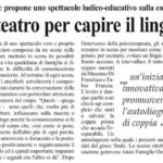 Coppie in crisi, a teatro per capire il linguaggio del corpo Alessandra Lancellotti psicologo life coach psicoterapeuta