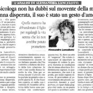 Un gesto d'amore Alessandra Lancellotti psicologo life coach psicoterapeuta