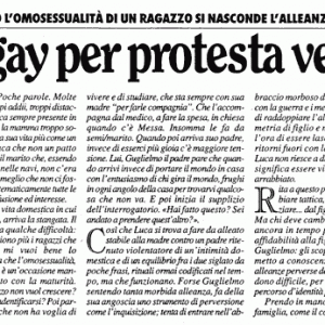 Io, gay per protesta verso mio papà Alessandra Lancellotti psicologo life coach psicoterapeuta