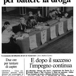 Un pienone a teatro per battere la droga Alessandra Lancellotti psicologo life coach psicoterapeuta