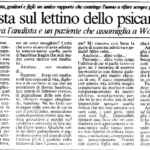 II regista sul lettino dello psicanalista Alessandra Lancellotti psicologo life coach psicoterapeuta