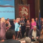 Ambasciatrice di Genova nel mondo Palazzo Ducale 23 aprile 2023 insieme al sindaco Marco Bucci e alle autorità)